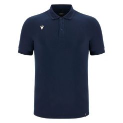 Polo Macron Athleisure SCE Lindos. Niebieskie koszulki polo męskie Macron, m, bez wzorów, sportowe, bez kołnierzyka, bez ramiączek. W wyprzedaży za 210.30 zł.