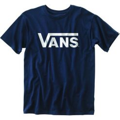 Vans T-Shirt Męski Mn Vans Classic Navy/White S. Białe t-shirty sportowe męskie Vans, m, bez wzorów, z bawełny, eleganckie, bez ramiączek. Za 115.00 zł.