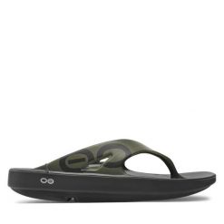 Japonki OOfos. Brązowe klapki i japonki męskie OOfos, bez wzorów. Za 219.99 zł.