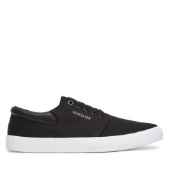 Tenisówki Quiksilver. Czarne trampki męskie Quiksilver, bez wzorów, bez zapięcia. Za 129.99 zł.