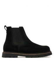 Birkenstock Sztyblety Highwood Slip On Mid M Leve 1028138 Czarny. Czarne sztyblety męskie Birkenstock, ze skóry, bez obcasa, bez zapięcia. Za 859.99 zł.