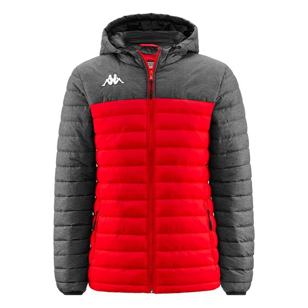 Kurtka puchowa Kappa Lamezio. Czerwone kurtki męskie Kappa, na zimę, m, bez wzorów, z puchu, sportowe, bez ramiączek, bez kaptura. W wyprzedaży za 288.95 zł.