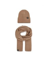 Calvin Klein Jeans Zestaw Szalik i Czapka Monogram Rib Scarf Beanie Set IU0IU00638 Brązowy. Brązowe czapki męskie Calvin Klein Jeans, bez wzorów, z jeansu. Za 269.99 zł.