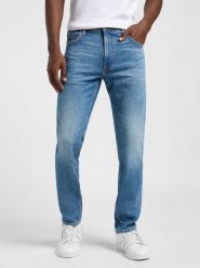 LEE MĘSKIE SPODNIE JEANSOWE LEE RIDER SUMMER FUN 112365102. Jeansy męskie Lee, bez wzorów, z jeansu. Za 209.99 zł.