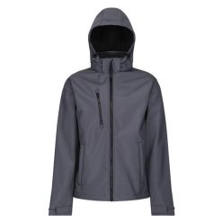 Męski Softshell Z Kapturem Venturer. Czarne kurtki softshell męskie Regatta, m, bez wzorów, z softshellu, z kapturem, trekkingowe. Za 240.99 zł.