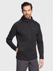 Jack Wolfskin Bluza Baiselberg 1710541 Czarny Regular Fit. Czarne bluzy nierozpinane męskie Jack Wolfskin, m, bez wzorów, z syntetyku, sportowe, bez ramiączek, bez kaptura. Za 269.99 zł.