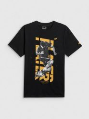 4F T-shirt regular z nadrukiem męski - czarny XXL. Czarne t-shirty męskie 4f, m, bez wzorów, z bawełny, bez kołnierzyka, bez ramiączek. Za 69.99 zł.