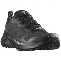 Buty do biegania męskie Salomon X-adventure Gtx Gore-tex. Czarne buty do biegania męskie Salomon, bez wzorów, z gore-texu, bez zapięcia, do biegania, gore-tex. Za 656.00 zł.