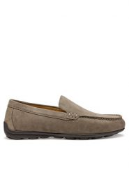 Geox Mokasyny U Spherica Ec16 U55HYA 00022 C1018 Szary. Szare mokasyny męskie Geox, ze skóry, bez zapięcia. Za 399.99 zł.