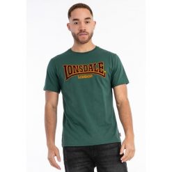 Koszulka Lonsdale Classic. Zielone t-shirty sportowe męskie Lonsdale, bez wzorów, z bawełny, klasyczne, bez ramiączek. Za 195.50 zł.