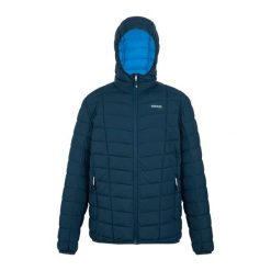 Męska Ocieplana Kurtka Asper. Niebieskie kurtki męskie Regatta, m, bez wzorów, z puchu, sportowe, bez ramiączek, bez kaptura. Za 146.99 zł.