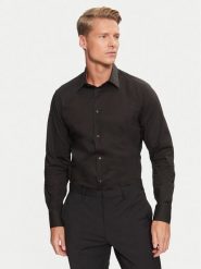 Liu Jo Koszula QXX007 T2662 Czarny Slim Fit. Czarne koszule męskie Liu Jo, m, bez wzorów, z bawełny, bez kołnierzyka, bez ramiączek. Za 199.99 zł.