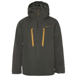 Kurtka męska Protest PRTTIMO snowjacket. Szare kurtki narciarskie i snowboardowe męskie Protest, na zimę, l, bez wzorów, bez kaptura, narciarskie. Za 899.99 zł.