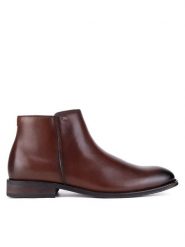 Gino Rossi Botki FABIO-04 124 AM Brązowy. Brązowe sztyblety męskie Gino Rossi, ze skóry, bez obcasa, bez zapięcia. Za 359.99 zł.