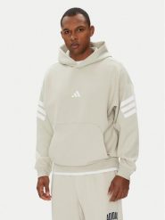 Adidas Bluza Future Icons 3-Stripes JW7099 Beżowy Regular Fit. Brązowe bluzy nierozpinane męskie ADIDAS, m, bez wzorów, z bawełny, bez ramiączek, bez kaptura. Za 269.99 zł.