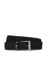 Tommy Hilfiger Pasek Męski New Adan Belt 3.5Cm AM0AM02801 Czarny. Czarne paski męskie Tommy Hilfiger, bez wzorów, ze skóry. Za 169.99 zł.