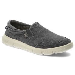 Półbuty męskie Jeep, na platformie materiałowe wsuwane z gumką z okrągłym noskiem, granatowe, JM51001A-016. Niebieskie codzienne półbuty męskie Jeep, bez wzorów, z materiału, z okrągłym noskiem, bez obcasa, bez zapięcia. Za 280.99 zł.