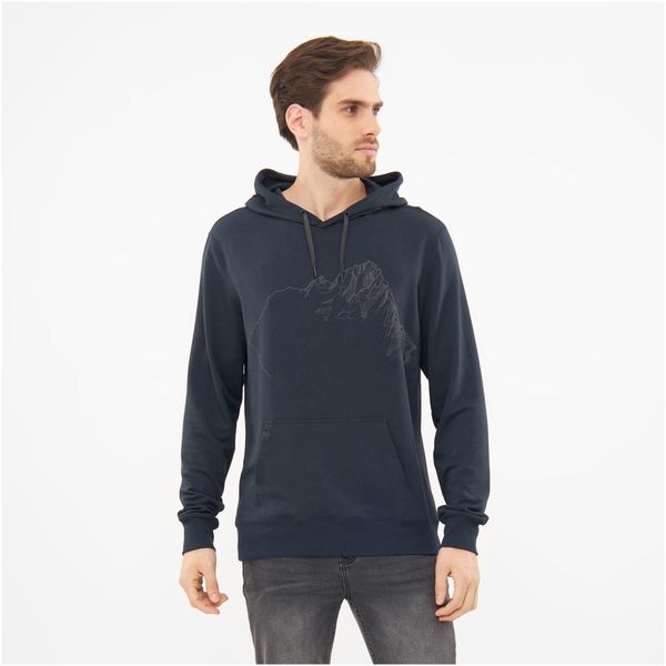 Bluza męska VIKING Panaka Hoodie Bamboo. Czarne bluzy nierozpinane męskie Viking, m, bez wzorów, bez ramiączek, bez kaptura. Za 344.28 zł.