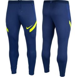 Spodnie Sportowe męskie Nike Dri-Fit Strike 21 Pant. Niebieskie długie spodnie sportowe męskie Nike, bez wzorów, z dresówki, do piłki nożnej, dri-fit (nike). Za 193.04 zł.