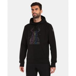 Męska bawełniana bluza z kapturem Kilpi LTD BELLATRIX-M. Czarne bluzy nierozpinane męskie Kilpi, m, bez wzorów, z bawełny, casualowe, bez ramiączek, z kapturem. Za 318.77 zł.