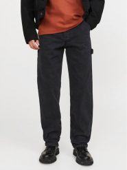 Jack & Jones Jeansy Eddie 12252802 Czarny Loose Fit. Czarne jeansy męskie Jack & Jones, bez wzorów, z bawełny. Za 229.99 zł.