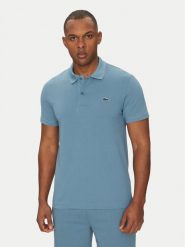 Lacoste Polo DH5522 Niebieski Regular Fit. Niebieskie koszulki polo męskie Lacoste, m, bez wzorów, z bawełny, bez kołnierzyka, bez ramiączek. Za 249.99 zł.
