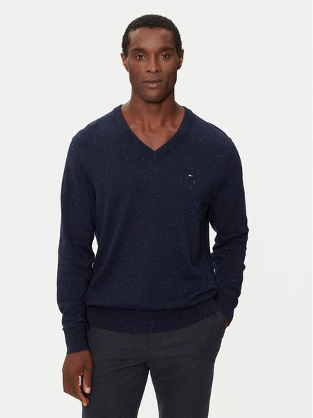 Tommy Hilfiger Sweter Pima Org Ctn MW0MW28047 Granatowy Regular Fit. Niebieskie kardigany męskie Tommy Hilfiger, bez wzorów, z bawełny, bez kołnierzyka, bez ramiączek. Za 389.99 zł.