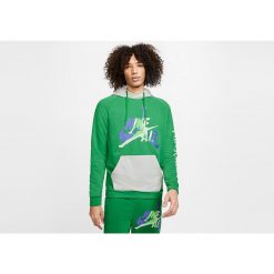 Bluza męska nike air jordan jumpman classics fleece pullover hoodie aloe verde. Zielone bluzy nierozpinane męskie Nike, m, bez wzorów, sportowe, bez ramiączek, bez kaptura. Za 279.00 zł.