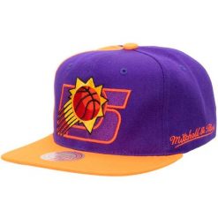 Czapka typu snapback Phoenix Suns Rear Script Deadstock HWC. Brązowe czapki męskie Mitchell & Ness, bez wzorów. Za 206.50 zł.