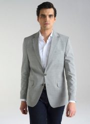 PAKO LORENTE – Szara marynarka męska z wełną. Szare marynarki męskie Pako Lorente, m, bez wzorów, z wełny. Za 549.99 zł.
