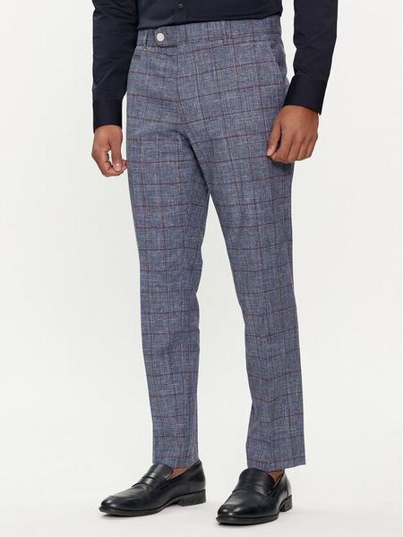 Boss Spodnie materiałowe C-Genius-242 50517103 Niebieski Slim Fit. Niebieskie spodnie na co dzień męskie Boss, bez wzorów, z bawełny. Za 509.99 zł.