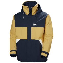 Kurtka wodoodporna Helly Hansen Koster. Brązowe kurtki męskie Helly Hansen, m, bez wzorów, bez ramiączek, bez kaptura. W wyprzedaży za 809.00 zł.
