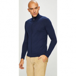 Tom Tailor Denim - Kardigan. Szare kardigany męskie marki Tom Tailor Denim, z bawełny, z krótkim rękawem. W wyprzedaży za 199.90 zł.