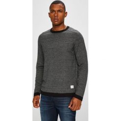 Jack & Jones - Sweter. Czarne swetry męskie Jack & Jones, z bawełny, z golfem. W wyprzedaży za 119.90 zł.