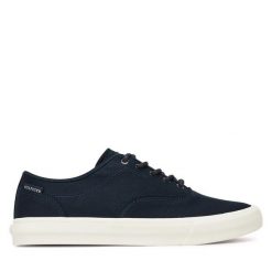 Tenisówki Tommy Hilfiger. Niebieskie trampki męskie Tommy Hilfiger, bez wzorów, bez zapięcia. Za 199.99 zł.