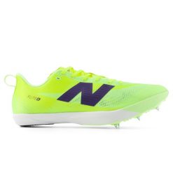 Kolce lekkoatletyczne New Balance FuelCell Flite-S UFCSPG1 – zielone. Zielone buty do biegania męskie New Balance, bez wzorów, z gumy, bez zapięcia, do biegania. Za 449.99 zł.