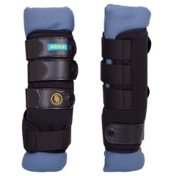 Zamknięte przednie getry dla oddychających koni BR Equitation AER+. Czarne legginsy męskie BR, m, bez wzorów, z neoprenu, do jazdy konnej. Za 361.50 zł.