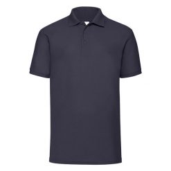 Męska Koszulka Polo 65/35. Niebieskie koszulki polo męskie Fruit of the Loom, m, bez wzorów, bez kołnierzyka, bez ramiączek. Za 60.99 zł.