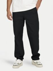 Only & Sons Spodnie materiałowe Sinus 22030239 Czarny Loose Fit. Czarne spodnie na co dzień męskie Only & Sons, bez wzorów, z bawełny. Za 119.99 zł.