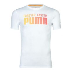 Koszulka męska PUMA Run Favorites Forever Faster TEE. Białe buty do biegania męskie Puma, bez wzorów, bez zapięcia, na fitness i siłownię. W wyprzedaży za 130.85 zł.
