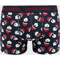 Jack & Jones - Bokserki (3-pack). Niebieskie bokserki męskie Jack & Jones, m, bez wzorów, z bawełny. W wyprzedaży za 99.90 zł.