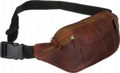 Peterson Skórzana Saszetka Męska Na Biodra. Saszetki męskie Peterson, bez wzorów. Za 254.57 zł.