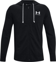 Under Armour Bluza UNDER ARMOUR Męska Na zamek z kapturem UA Rival Terry Czarna M. Czarne bluzy z kapturem męskie Under Armour, m, bez wzorów, z kapturem. Za 129.00 zł.