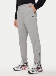 Reebok Spodnie dresowe 100075761 Szary Regular Fit. Szare spodnie dresowe męskie Reebok, bez wzorów, z dresówki. Za 259.99 zł.