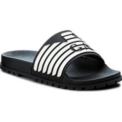 Klapki EMPORIO ARMANI - X4P077 XL273 A043 Blue/Night/White. Niebieskie klapki i japonki męskie Emporio Armani, bez wzorów, z tworzywa sztucznego. W wyprzedaży za 199.00 zł.