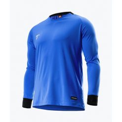 Bluza bramkarska do piłki nożnej T1tan. Niebieskie bluzy nierozpinane męskie T1TAN, s, bez wzorów, sportowe, bez ramiączek, bez kaptura. Za 199.99 zł.