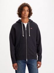 Levi's® Bluza Original 34584-0016 Czarny Standard Fit. Czarne bluzy rozpinane męskie l, bez wzorów, z bawełny, bez ramiączek, bez kaptura. Za 319.99 zł.