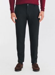 PAKO LORENTE - Czarne spodnie męskie. Czarne spodnie na co dzień męskie Pako Lorente, bez wzorów, z elastanu, casualowe. Za 359.99 zł.