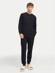 Jack & Jones Piżama Solid 12268536 Czarny Loose Fit. Czarne piżamy męskie Jack & Jones, m, bez wzorów, z syntetyku, bez kołnierzyka, bez ramiączek. Za 139.99 zł.