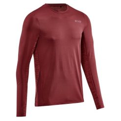 Koszulka sportowa z długim rękawem CEP męska. Czerwone t-shirty sportowe męskie CEP, m, bez wzorów, eleganckie, bez ramiączek. Za 199.00 zł.